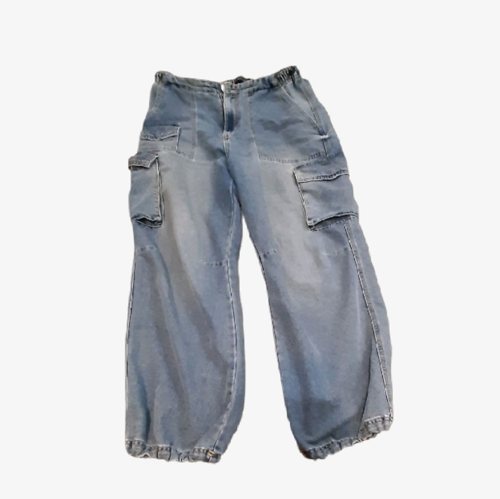 Elastic Waist Cargo Pants
